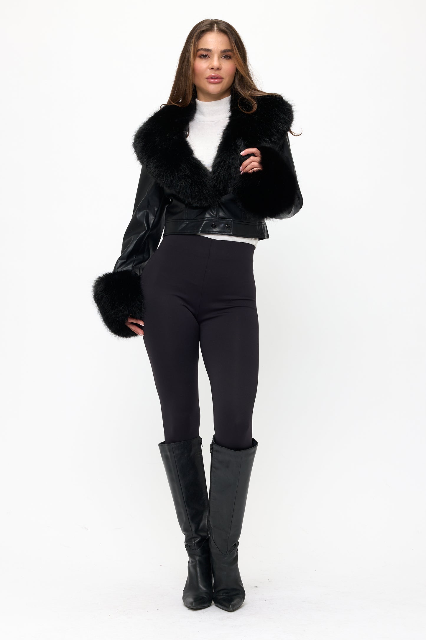 CLALJ0099: Chantel Fur Trim Jacket