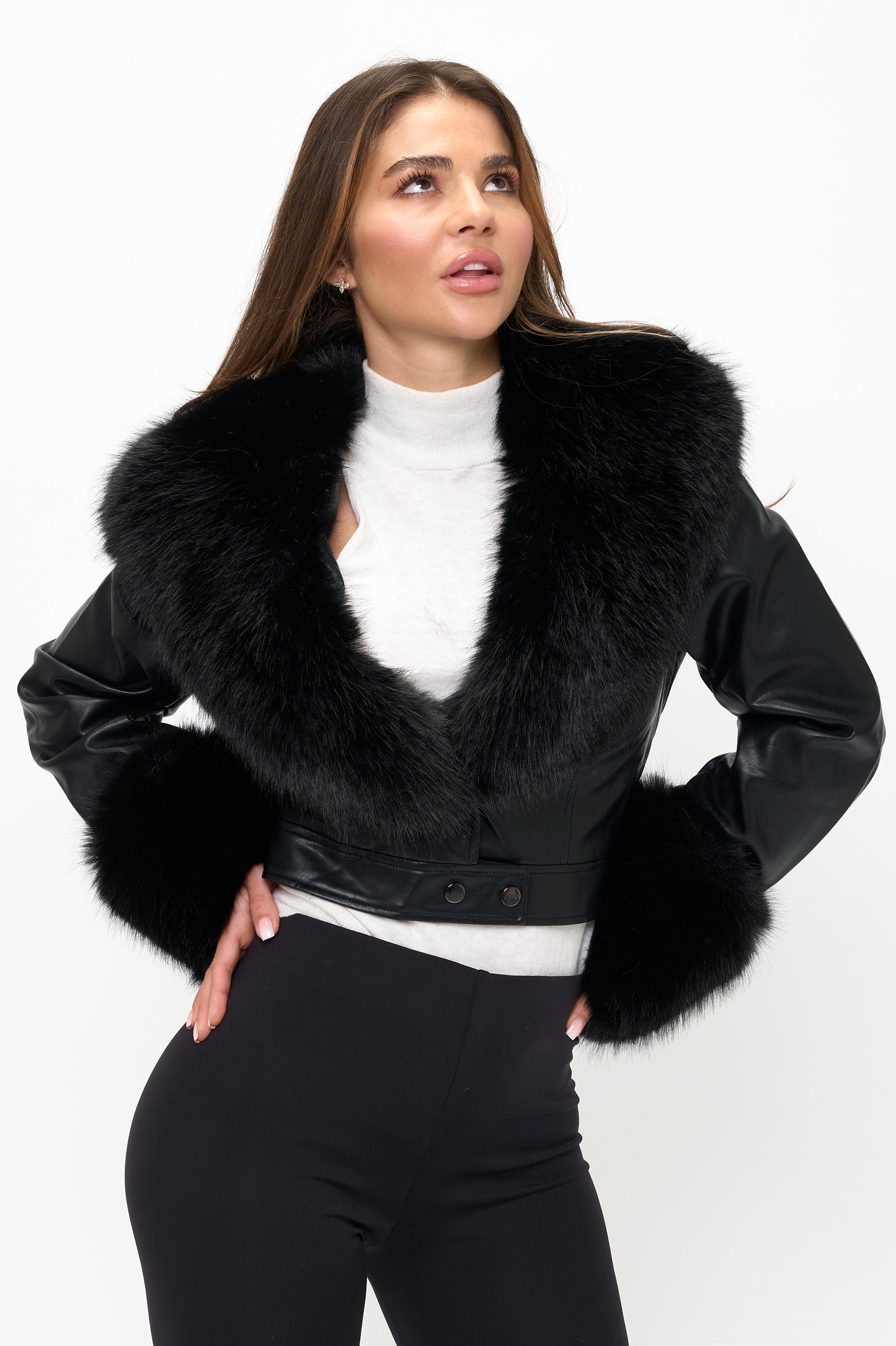 CLALJ0099: Chantel Fur Trim Jacket
