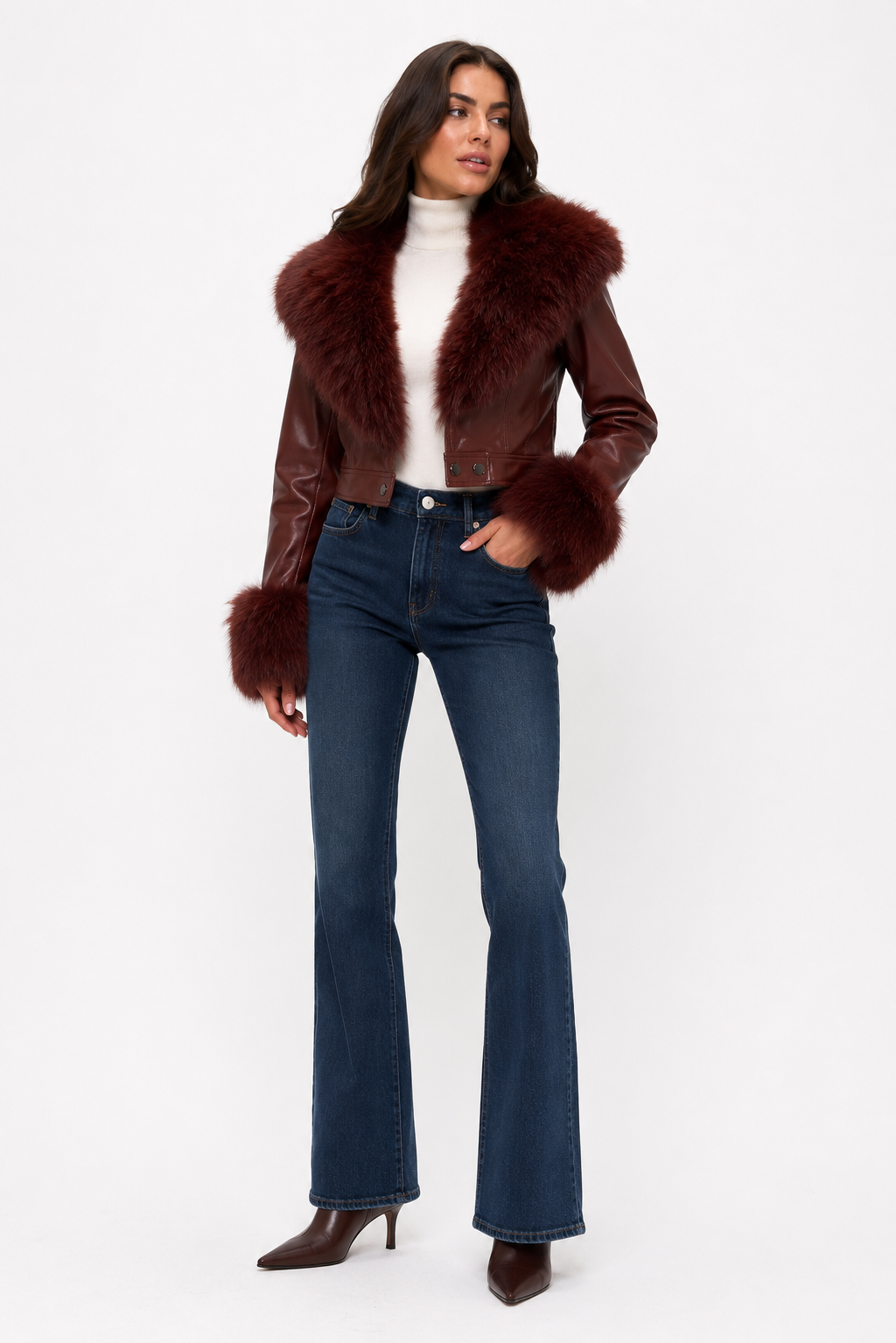 CLALJ0099 - Chantel Fur Trim Jacket