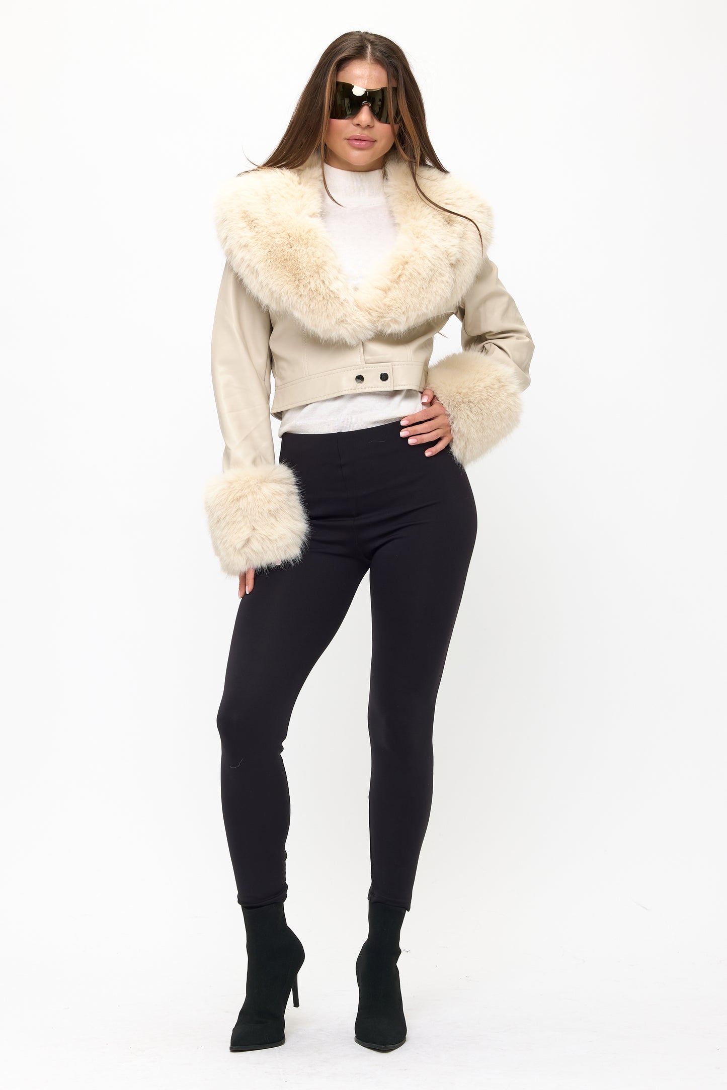 CLALJ0099: Chantel Fur Trim Jacket