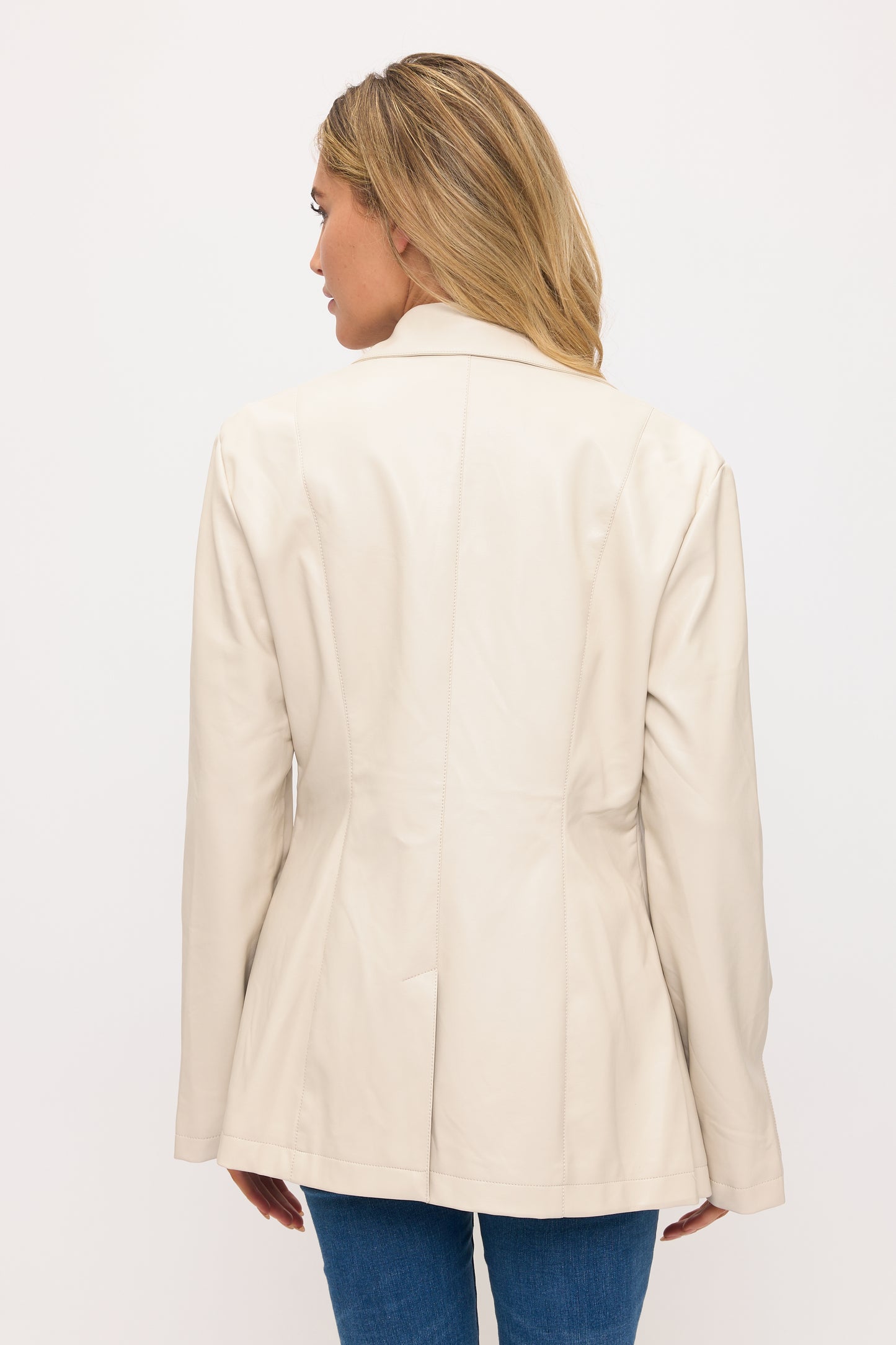 CLALJ0123: The Boardroom Rebel Leather Blazer