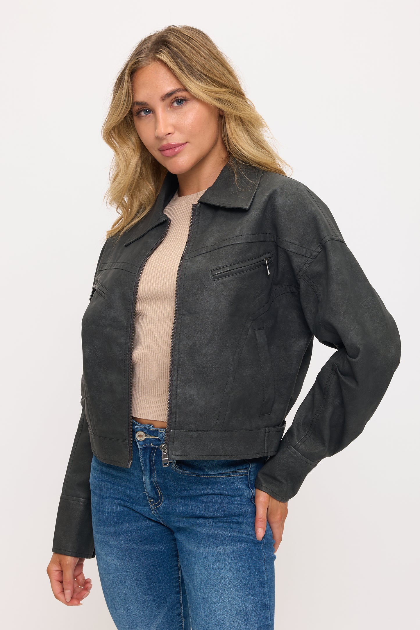 CLALJ0130: The Rebel Stud Moto Jacket
