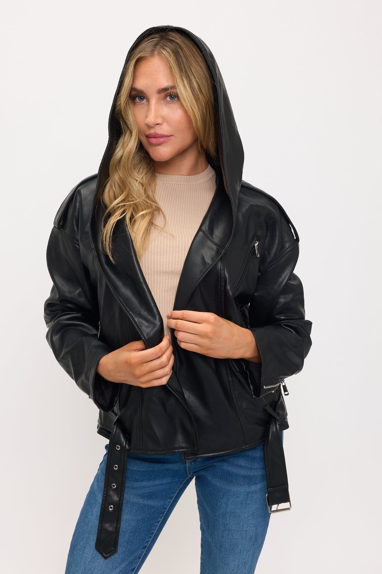 CLALJ0141: The Rogue Hooded Moto Jacket