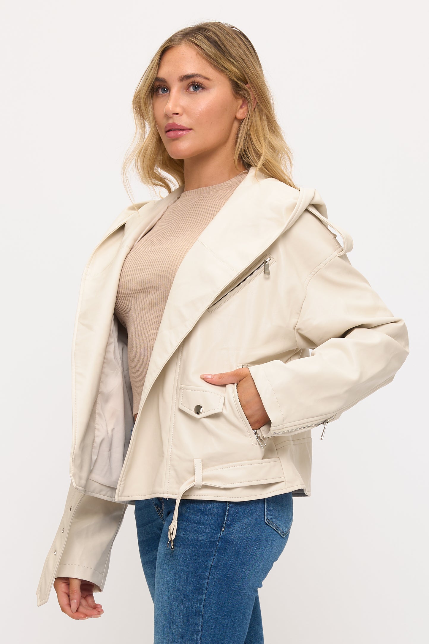 CLALJ0141: The Rogue Hooded Moto Jacket