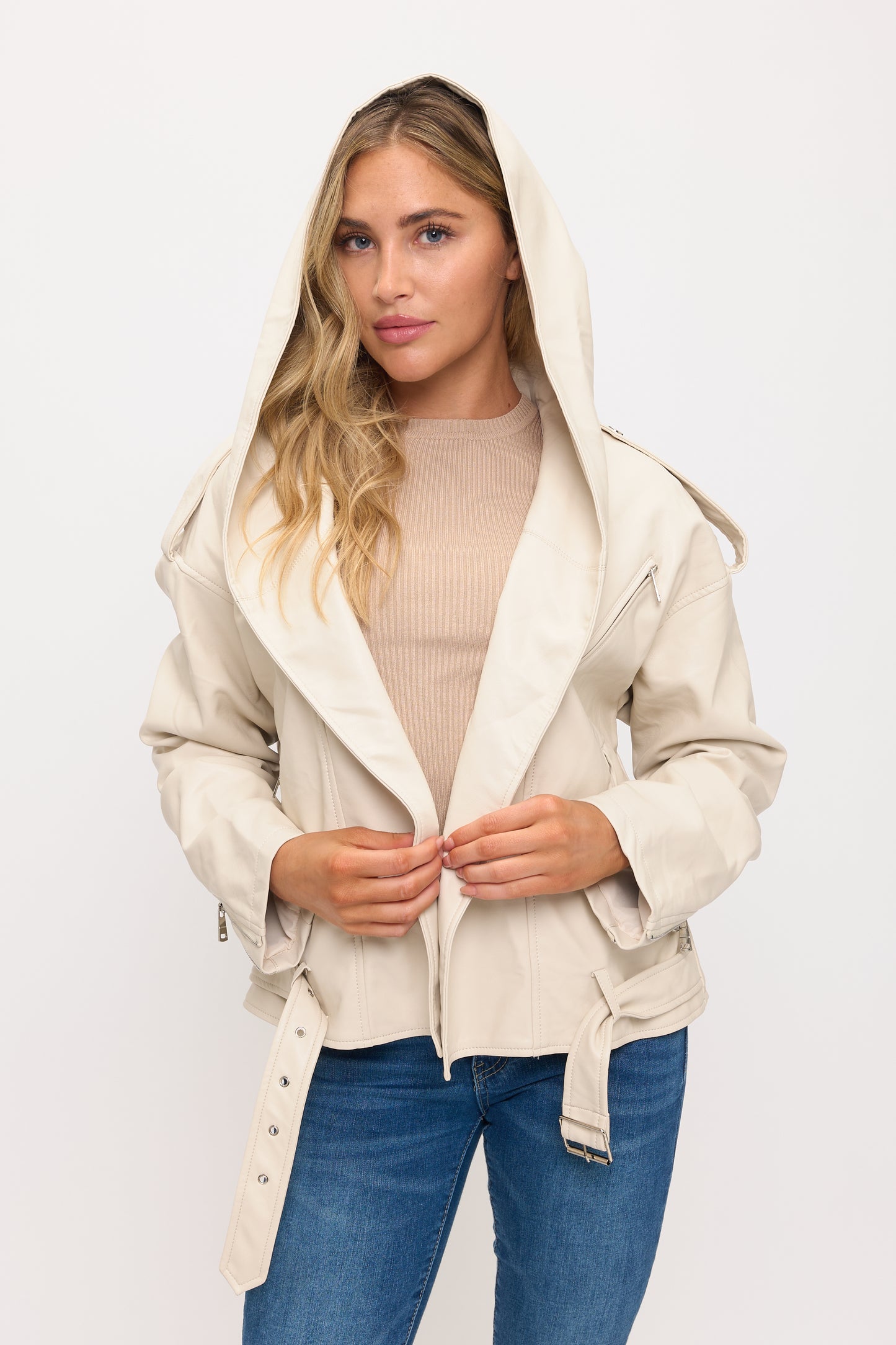 CLALJ0141: The Rogue Hooded Moto Jacket