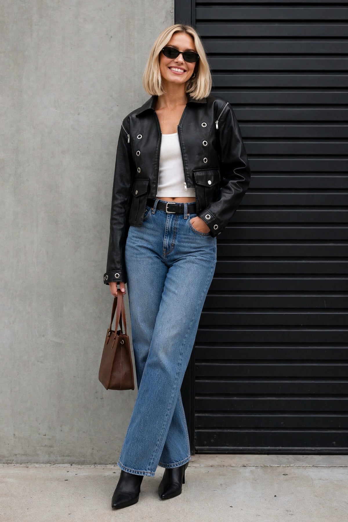 CLALJ0148 - Phoenix Edge Studded Bomber Jacket