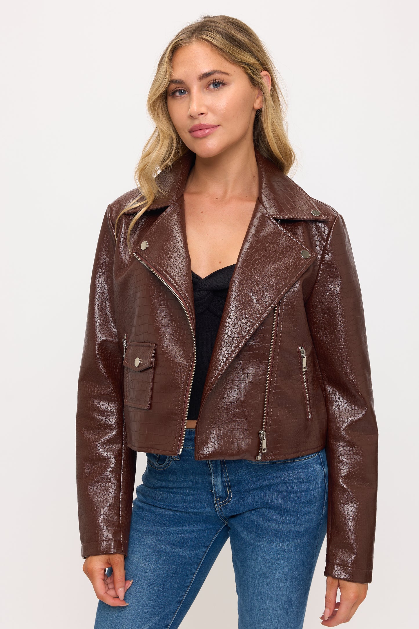 CLALJ0154: Reptilian Rebel Moto Jacket
