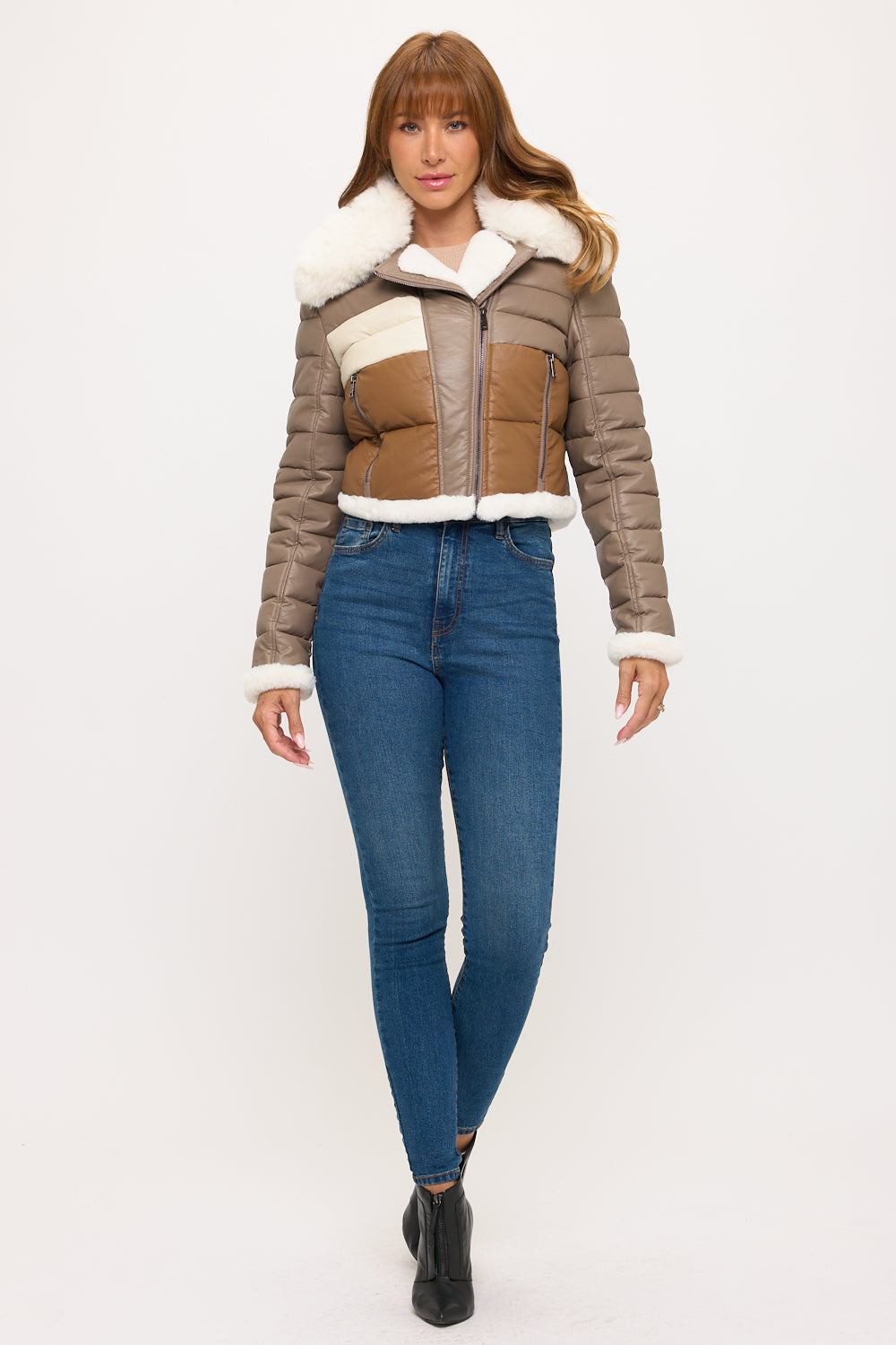 CLALP0021: Alpine Trio Cropped Puffer Jacket