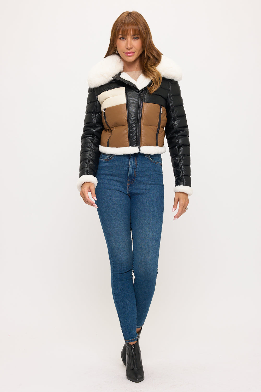 CLALP0021: Alpine Trio Cropped Puffer Jacket