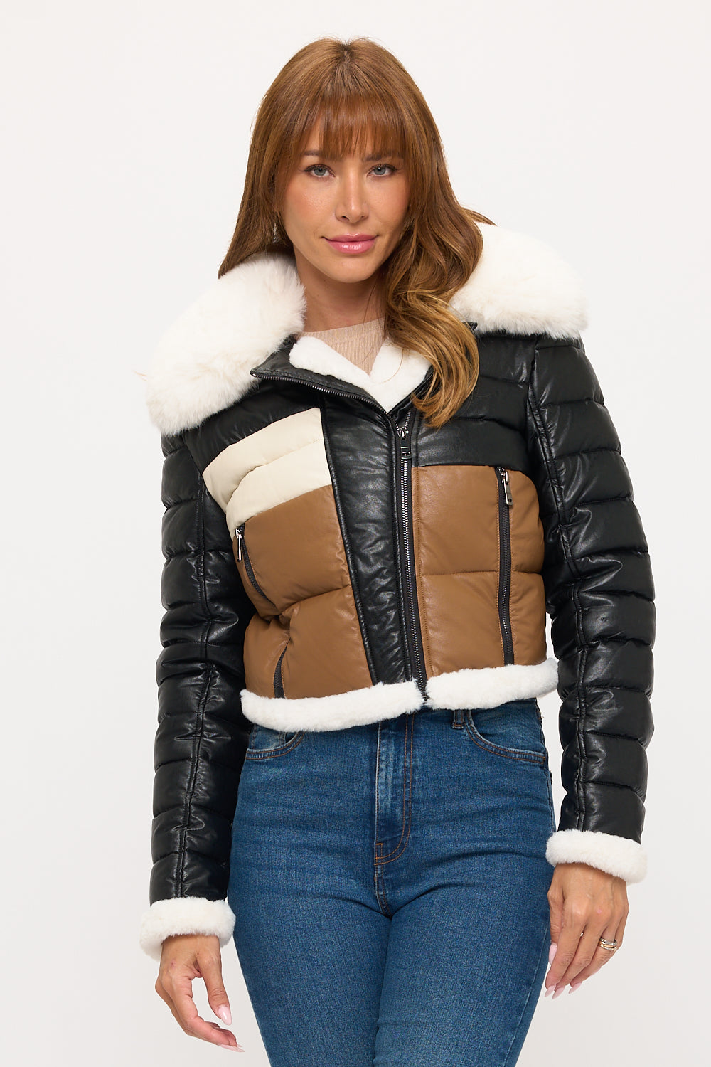CLALP0021: Alpine Trio Cropped Puffer Jacket