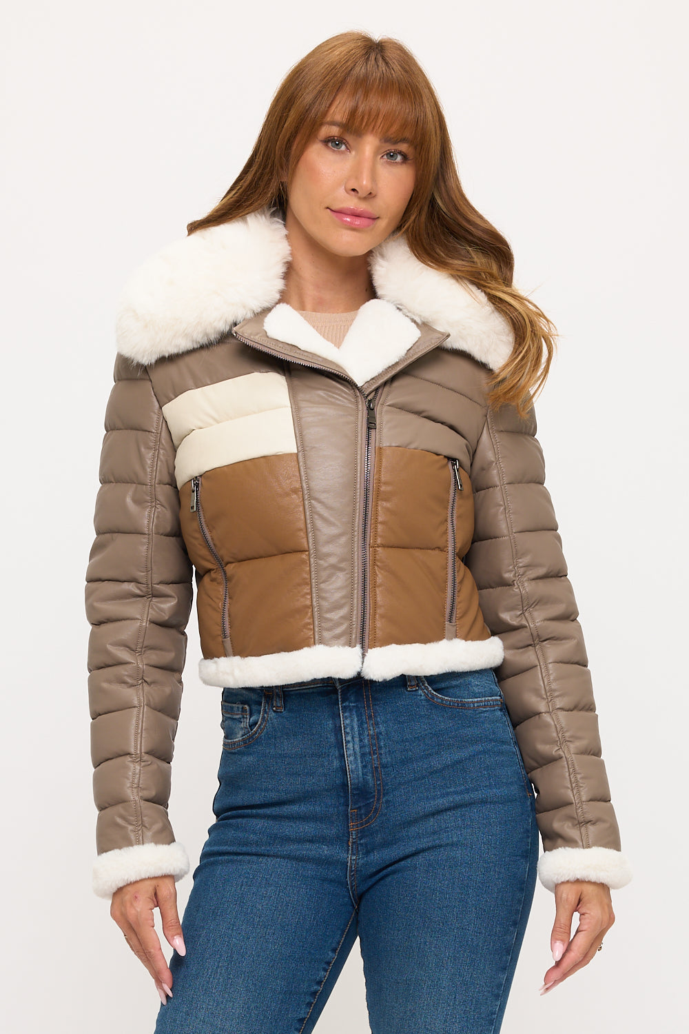 CLALP0021: Alpine Trio Cropped Puffer Jacket