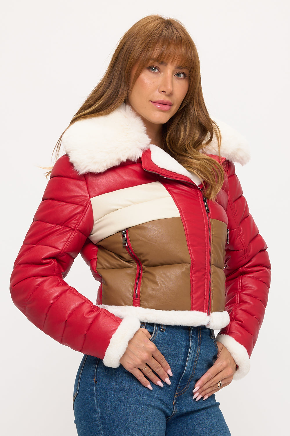 CLALP0021: Alpine Trio Cropped Puffer Jacket