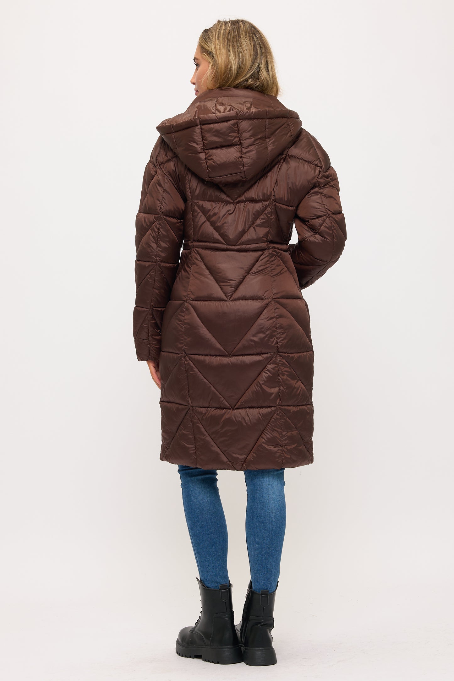 CLANP0088: Eclipse Geometric Puffer Coat