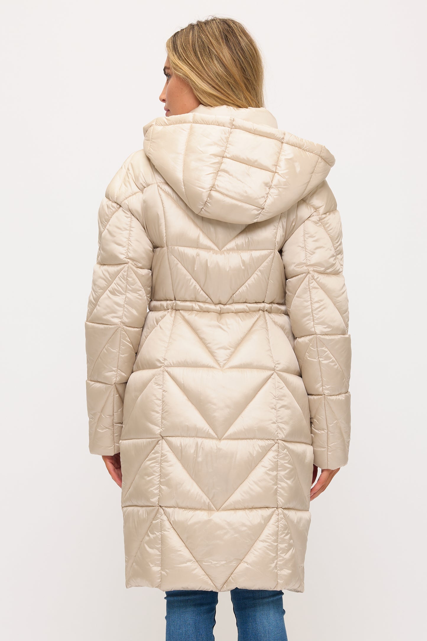 CLANP0088: Eclipse Geometric Puffer Coat