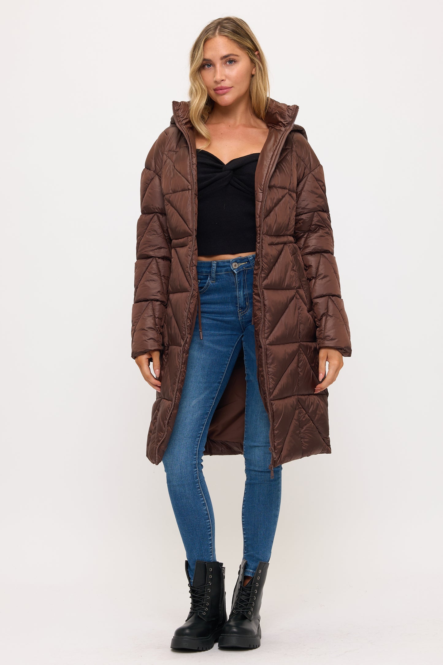 CLANP0088: Eclipse Geometric Puffer Coat