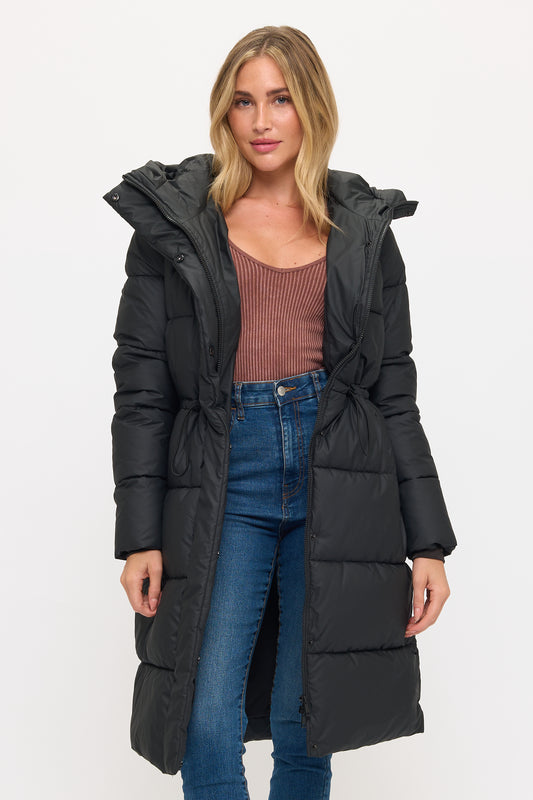 CLANP0112: Nordic Luxe Hooded Puffer Coat