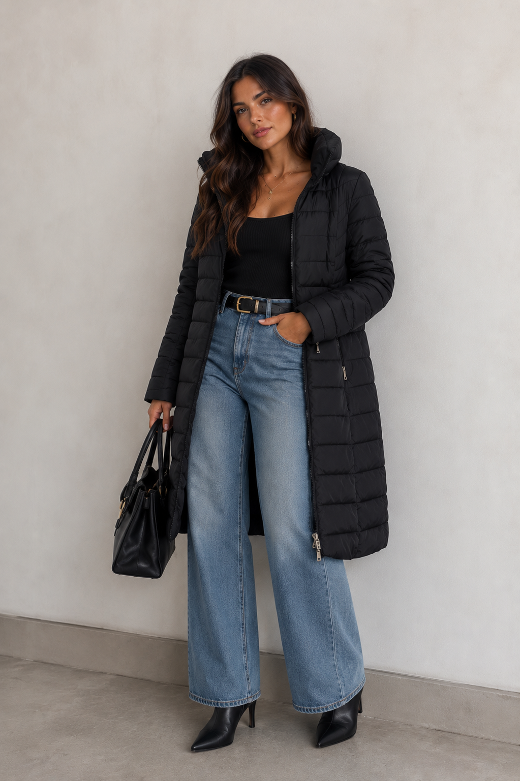 CLANP0153: Summit Sleek Quilted Puffer Coat