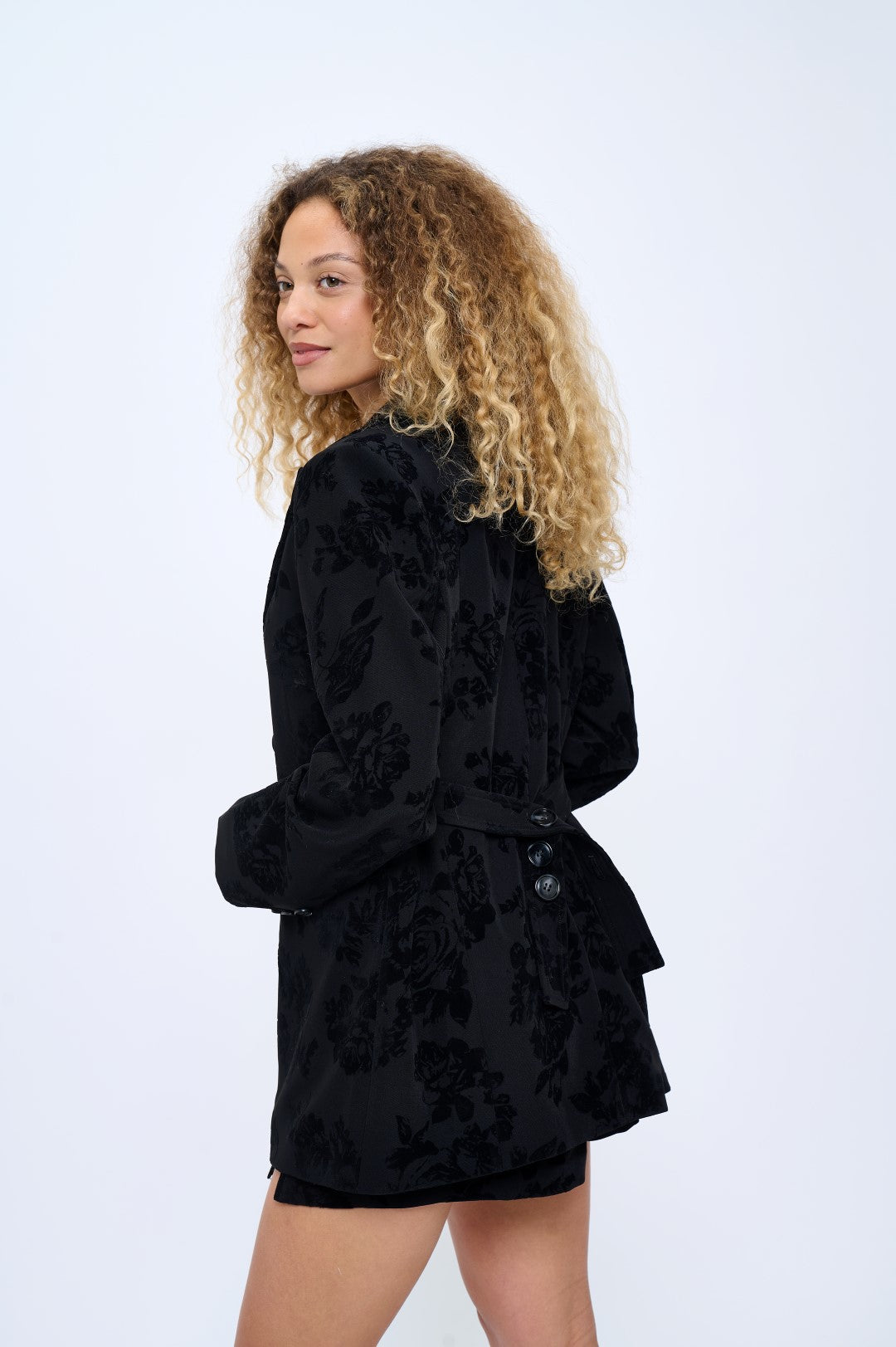 CLAST1042: Empress Velvet Brocade Two-Piece Set