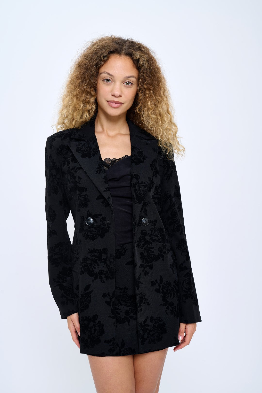 CLAST1042: Empress Velvet Brocade Two-Piece Set