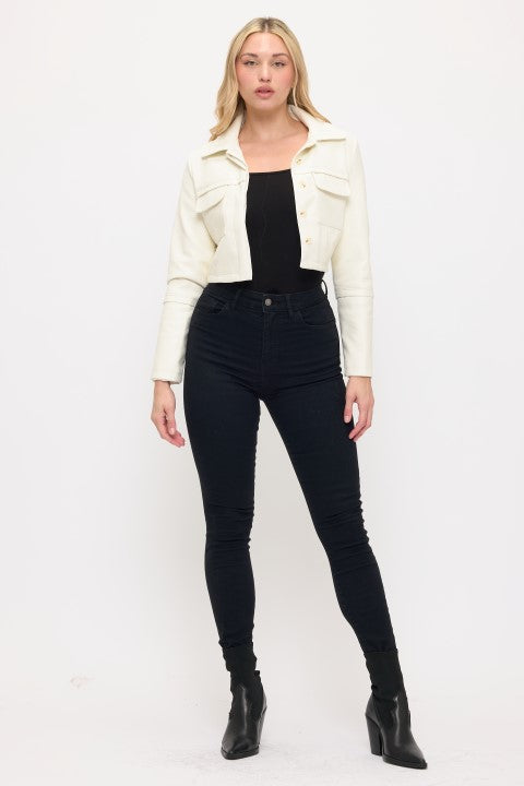 CLATJ0005: The Reese Cropped Utility Jacket