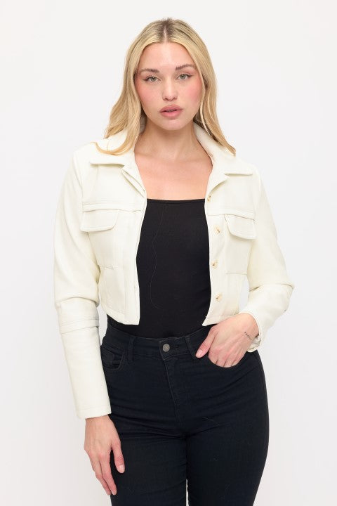 CLATJ0005: The Reese Cropped Utility Jacket