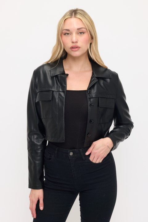 CLATJ0005: The Reese Cropped Utility Jacket
