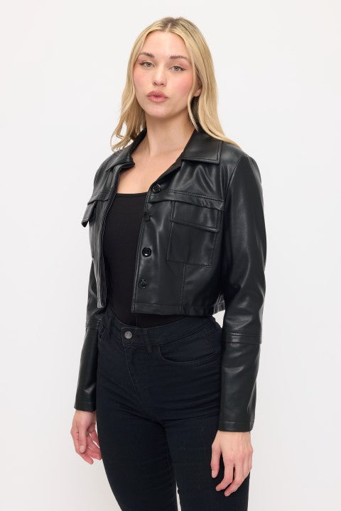 CLATJ0005: The Reese Cropped Utility Jacket