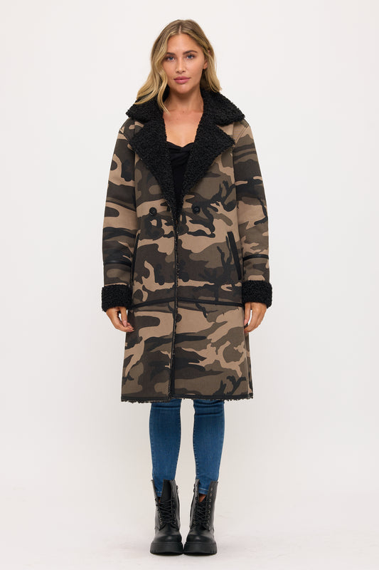 CLAAC0058: Stealth Luxe Camo Fur Coat