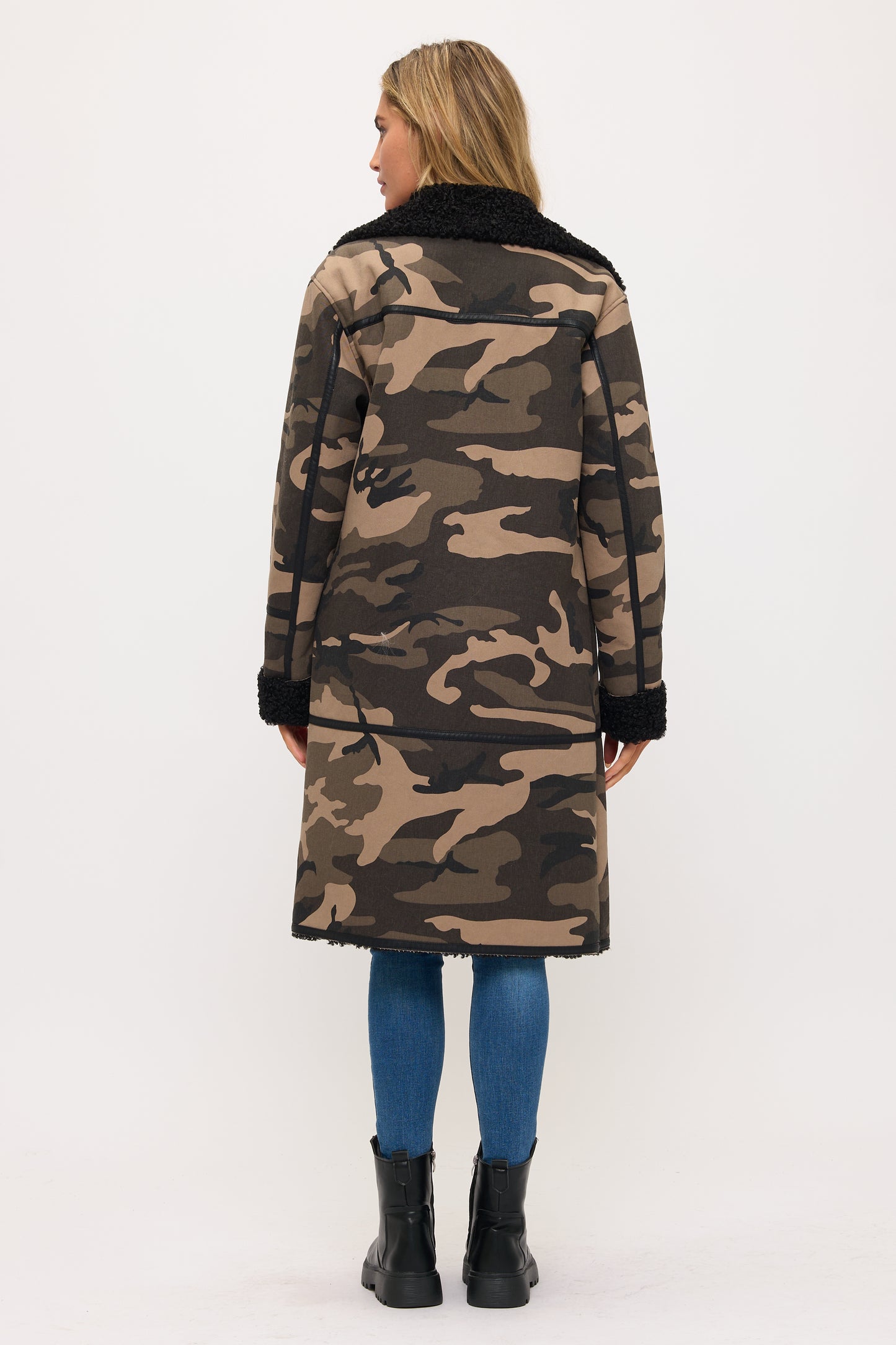 CLAAC0058: Stealth Luxe Camo Fur Coat