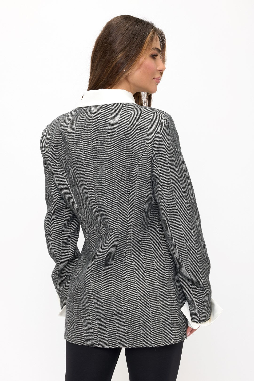 CLAWJ0047: Cambridge Scholar Herringbone Coat