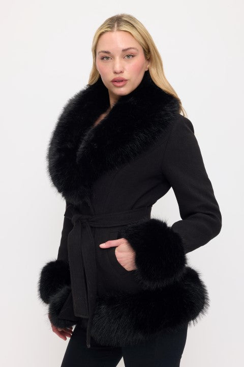 CLAWJ0120 - Monroe Faux Fur Coat