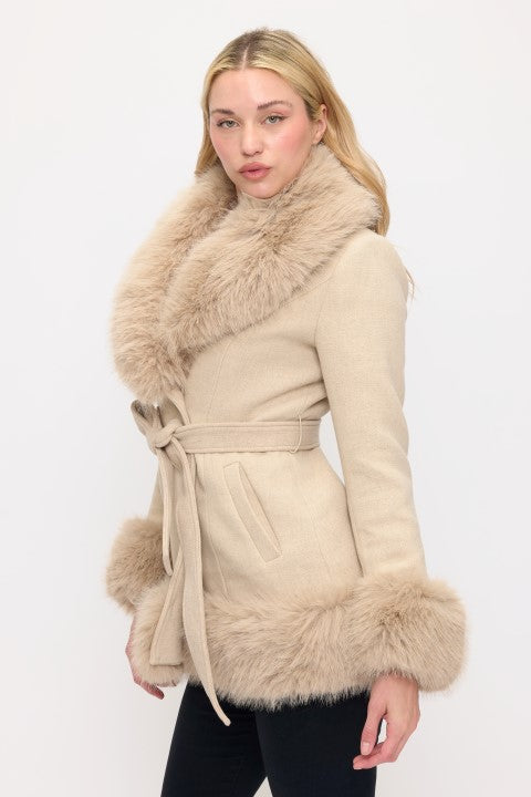 CLAWJ0120 - Monroe Faux Fur Coat