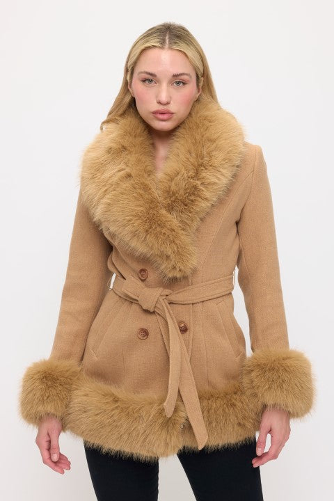 CLAWJ0120 - Monroe Faux Fur Coat