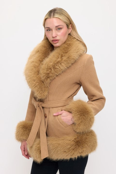 CLAWJ0120 - Monroe Faux Fur Coat