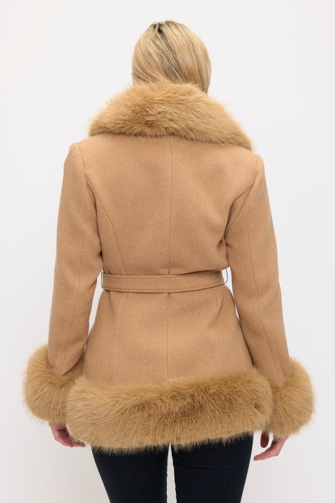 CLAWJ0120 - Monroe Faux Fur Coat