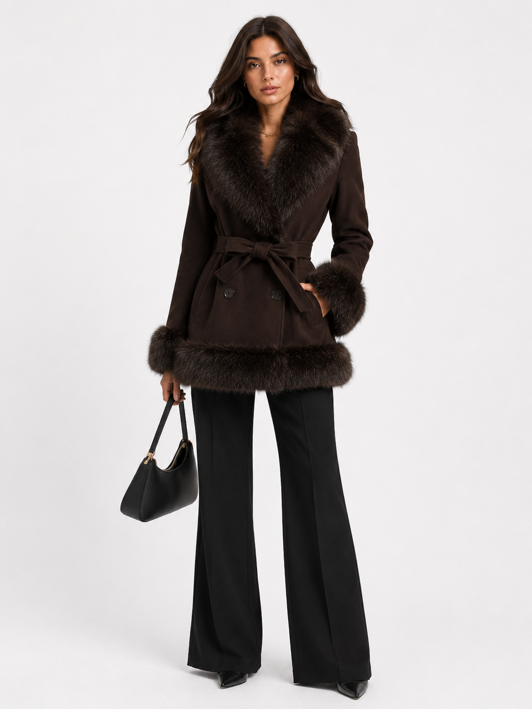 CLAWJ0120 - Monroe Faux Fur Coat