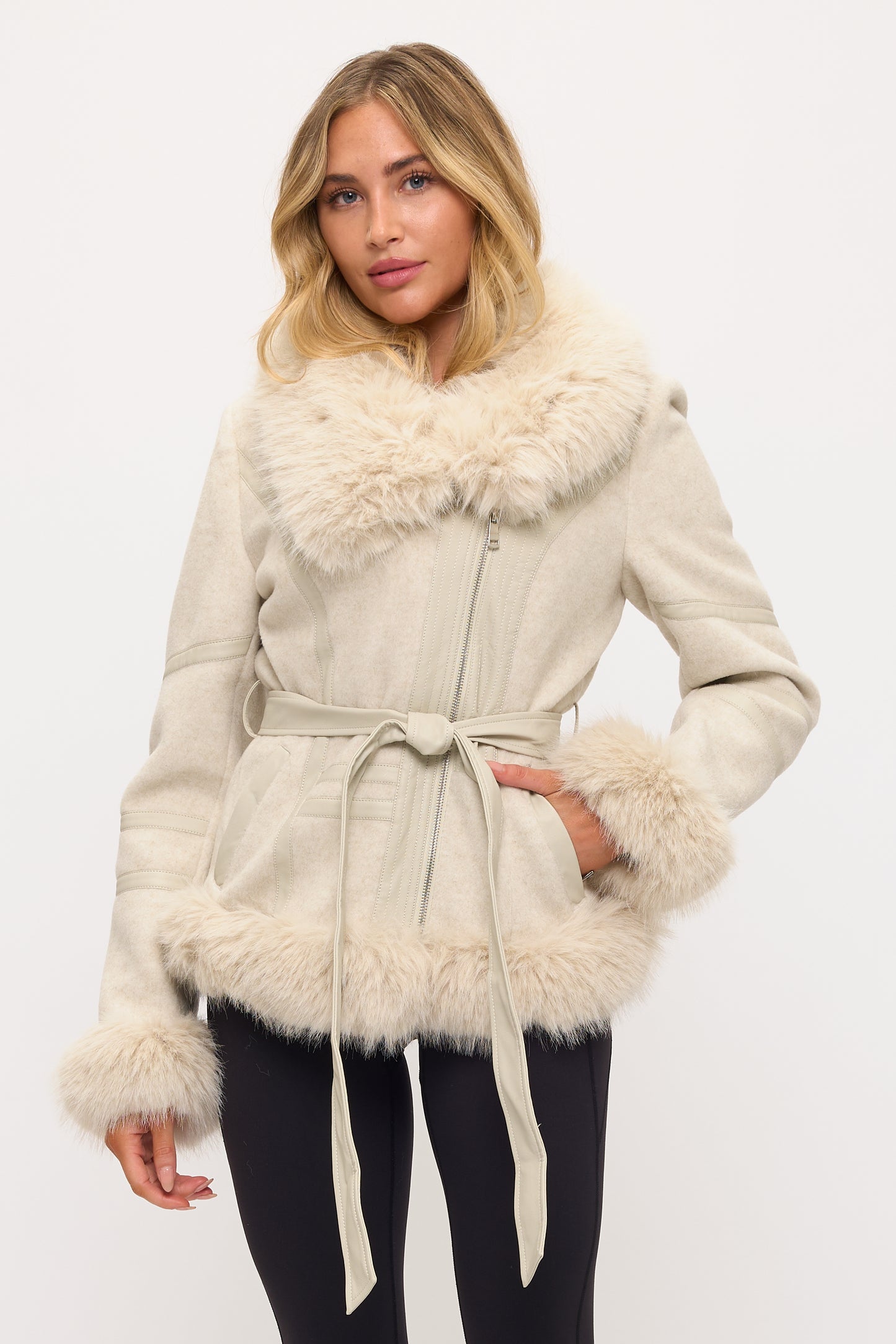 CLAWJ0147: Monaco Luxe Sherpa Coat