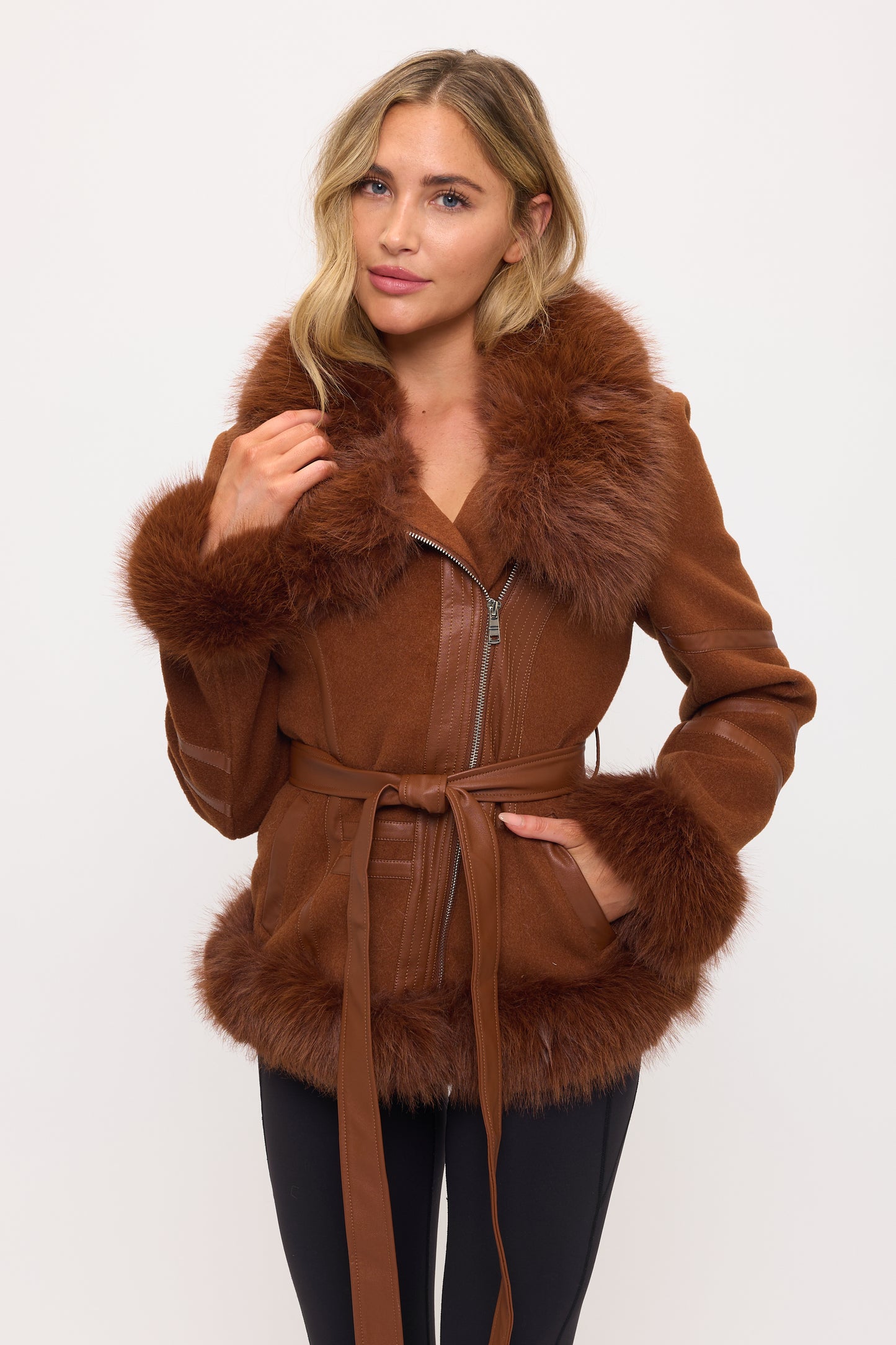 CLAWJ0147: Monaco Luxe Sherpa Coat