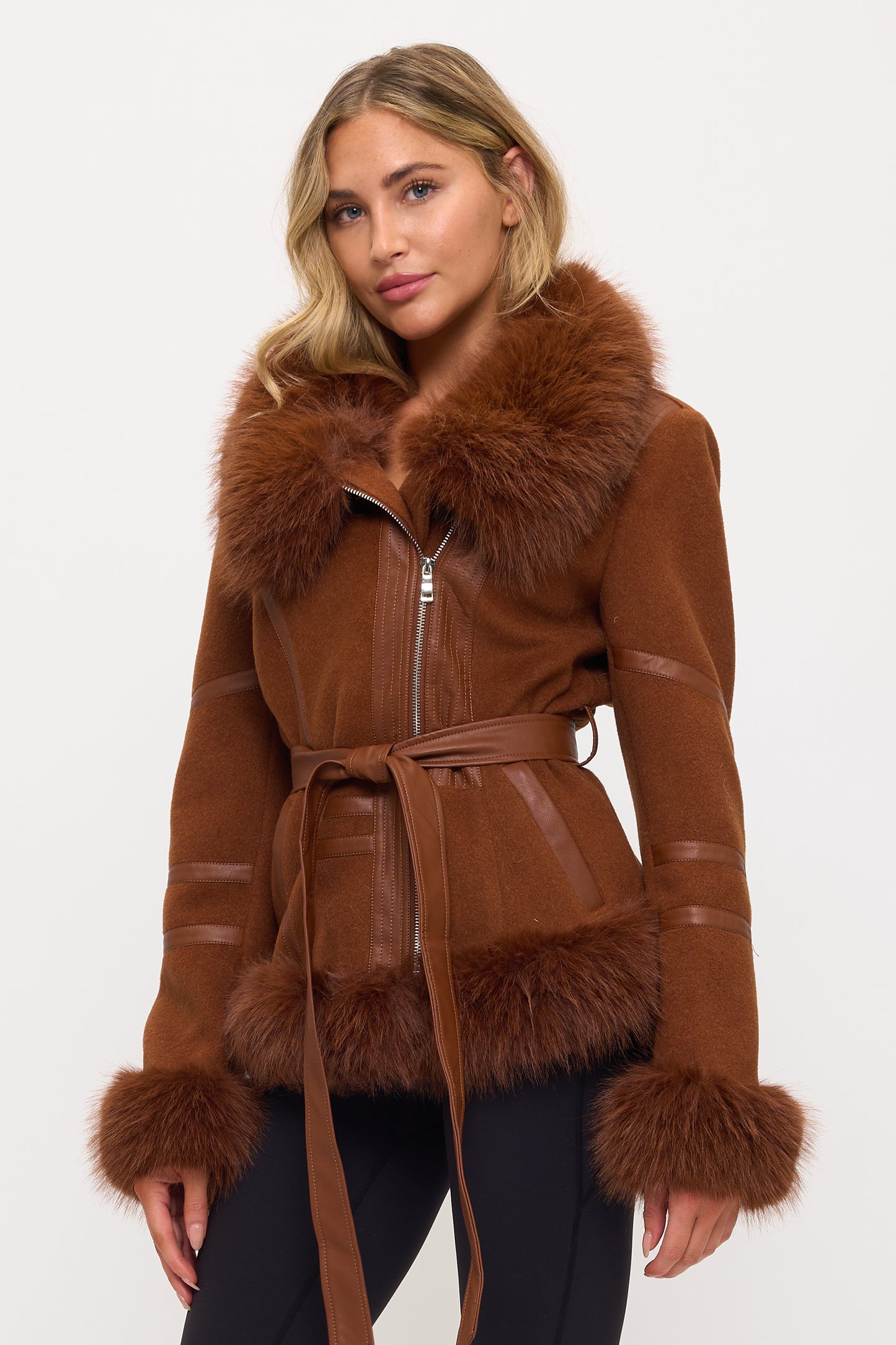 CLAWJ0147: Monaco Luxe Sherpa Coat
