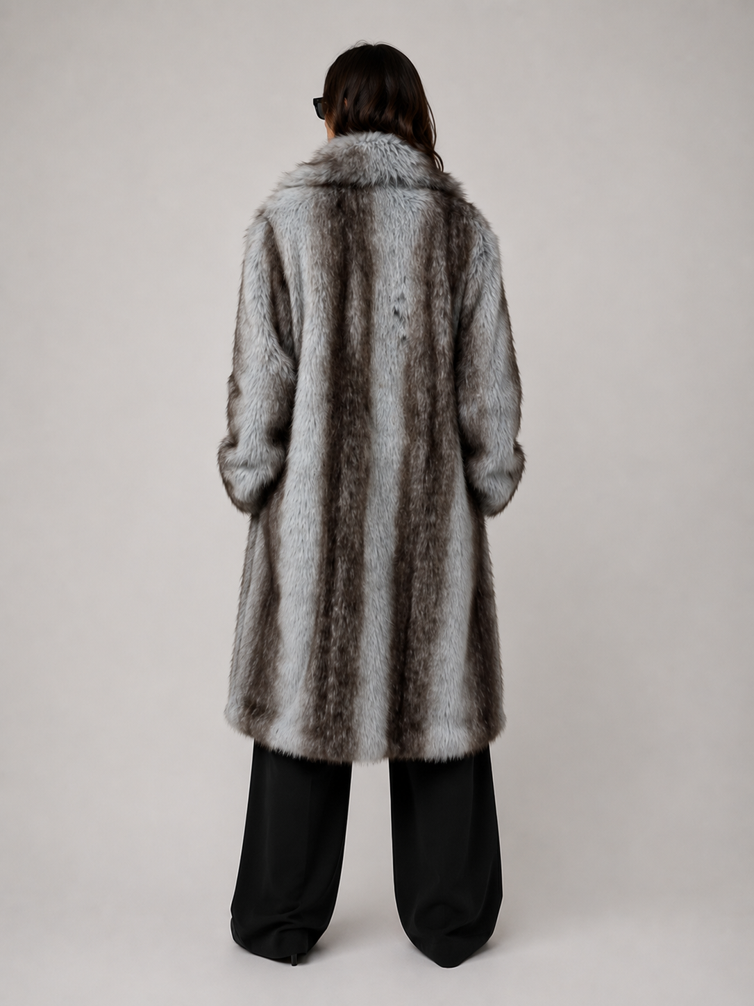 FC0217 - The Silver Frost Luxe Long Coat