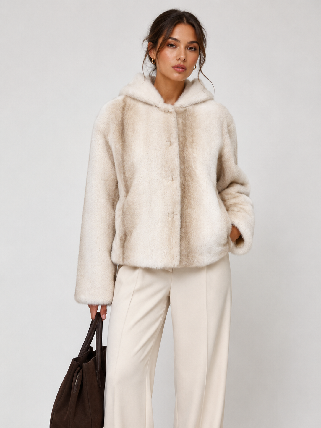 FJ0197: The Winter Luxe Hooded Plush Jacket