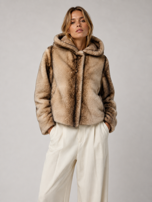 The Winter Luxe Hooded Plush Jacket