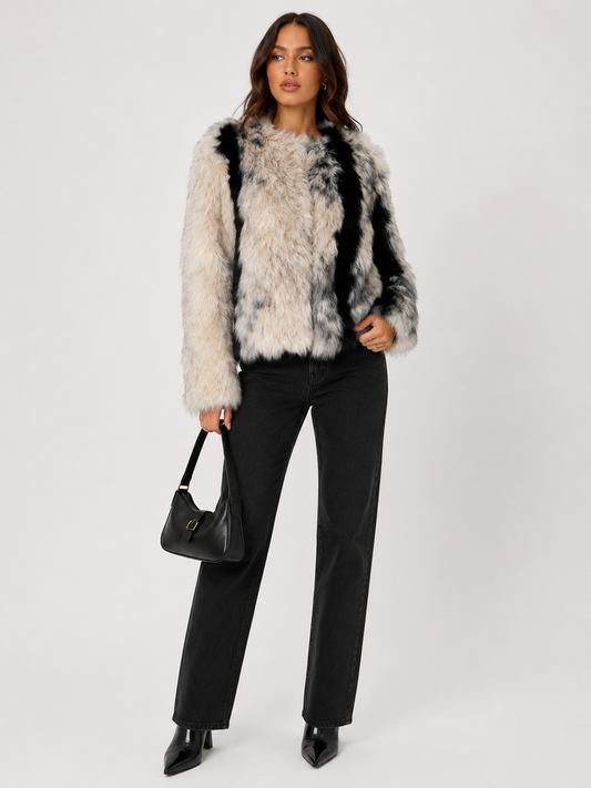 FJ0198 - The Winter Marble Fur Jacket
