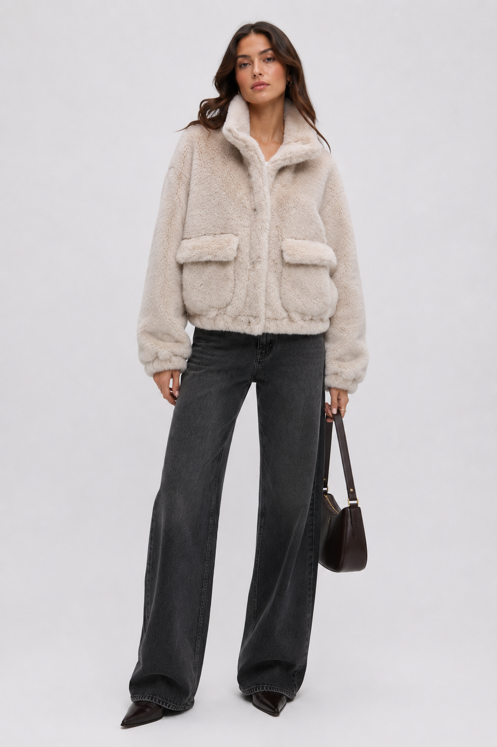 FJ0201 - The Cozy Cloud Plush Bomber Jacket