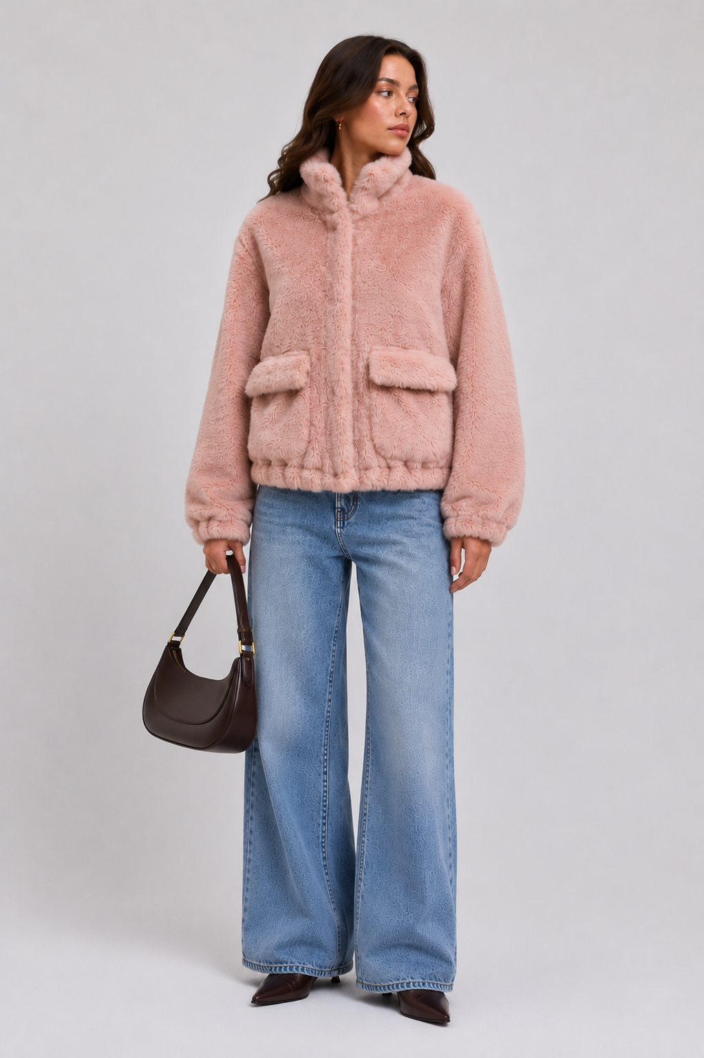 FJ0201 - The Cozy Cloud Plush Bomber Jacket