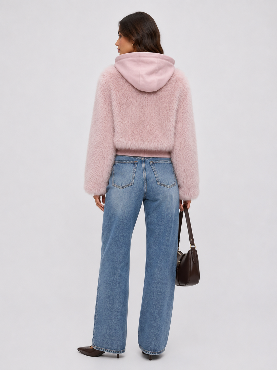 FJ0209 - The Luxe Mist Hooded Plush Jacket