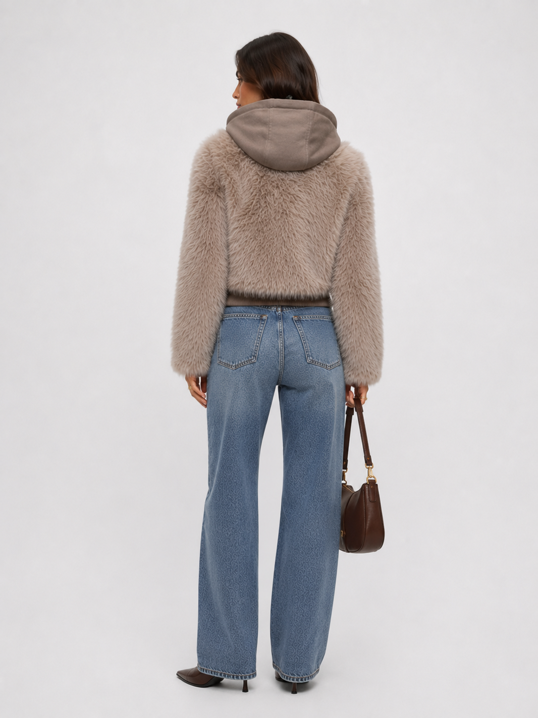 FJ0209 - The Luxe Mist Hooded Plush Jacket