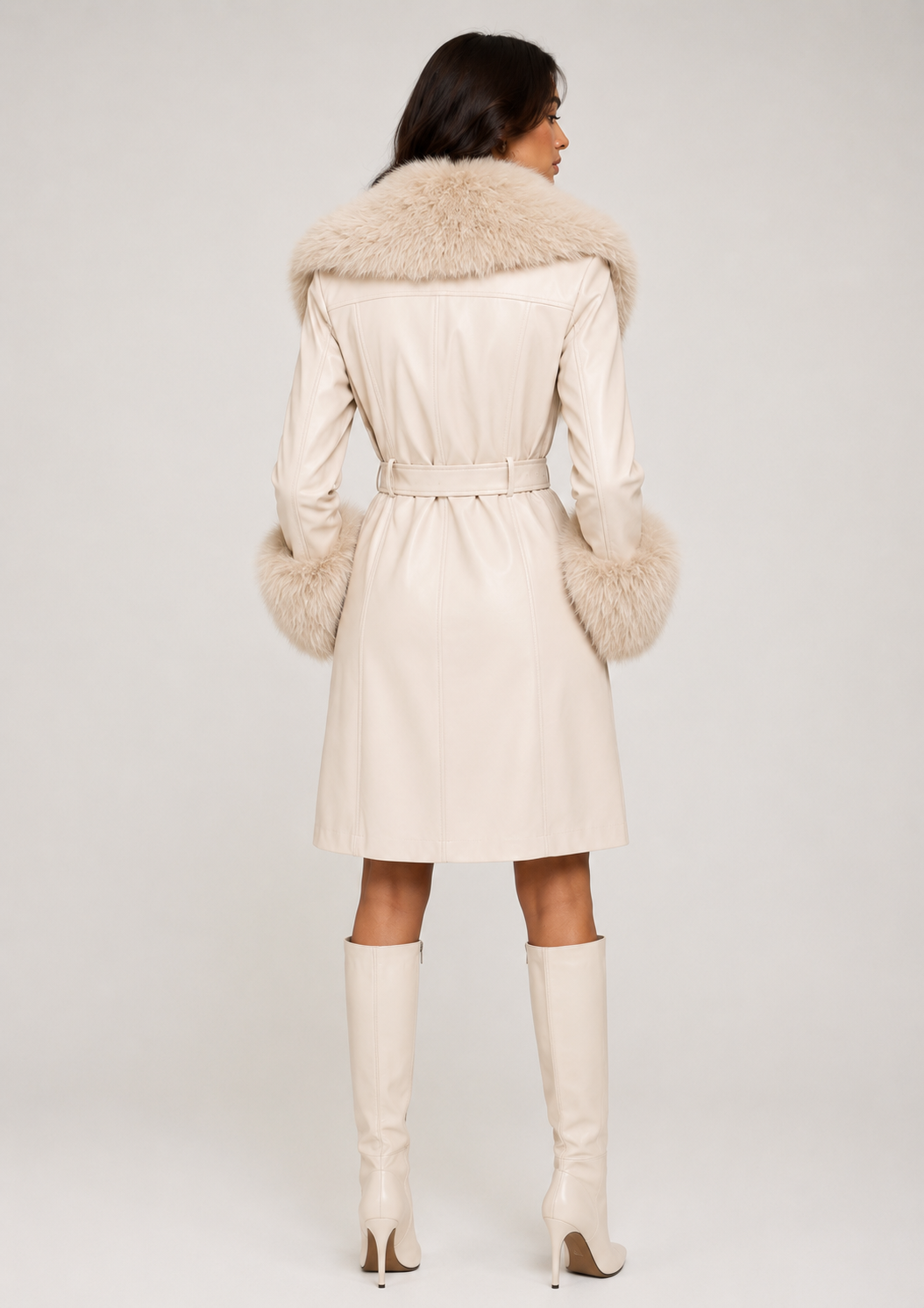 L414L1: After Dark Luxe Faux Fur Leather Coat