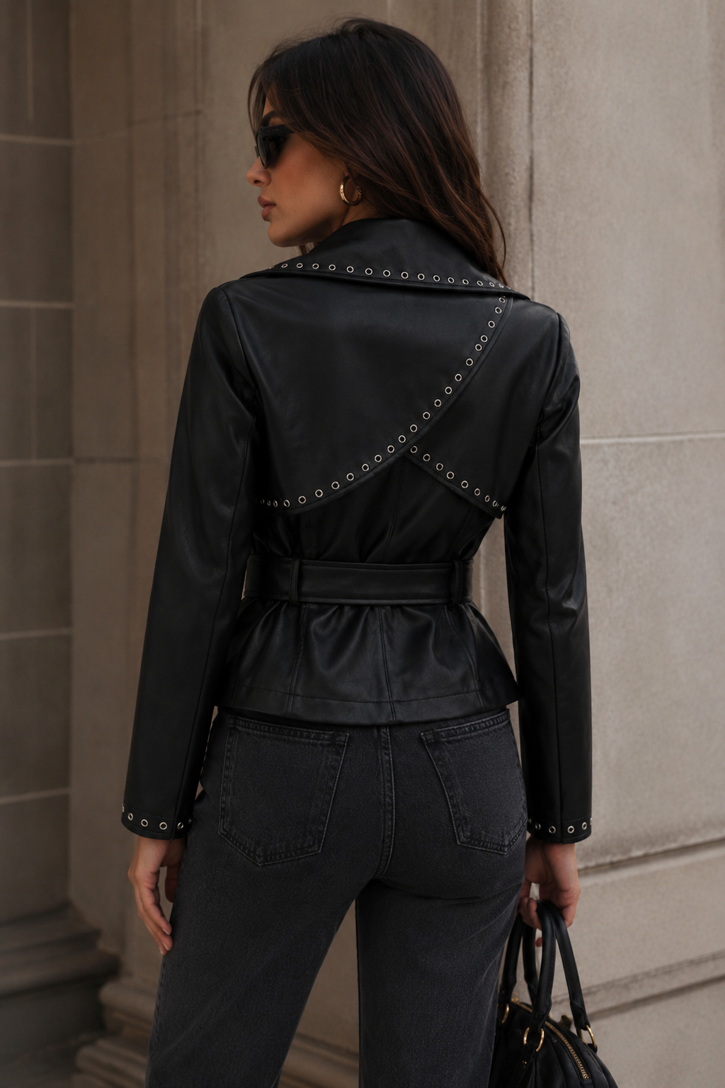 LJ0170 Leather Wrap Jacket