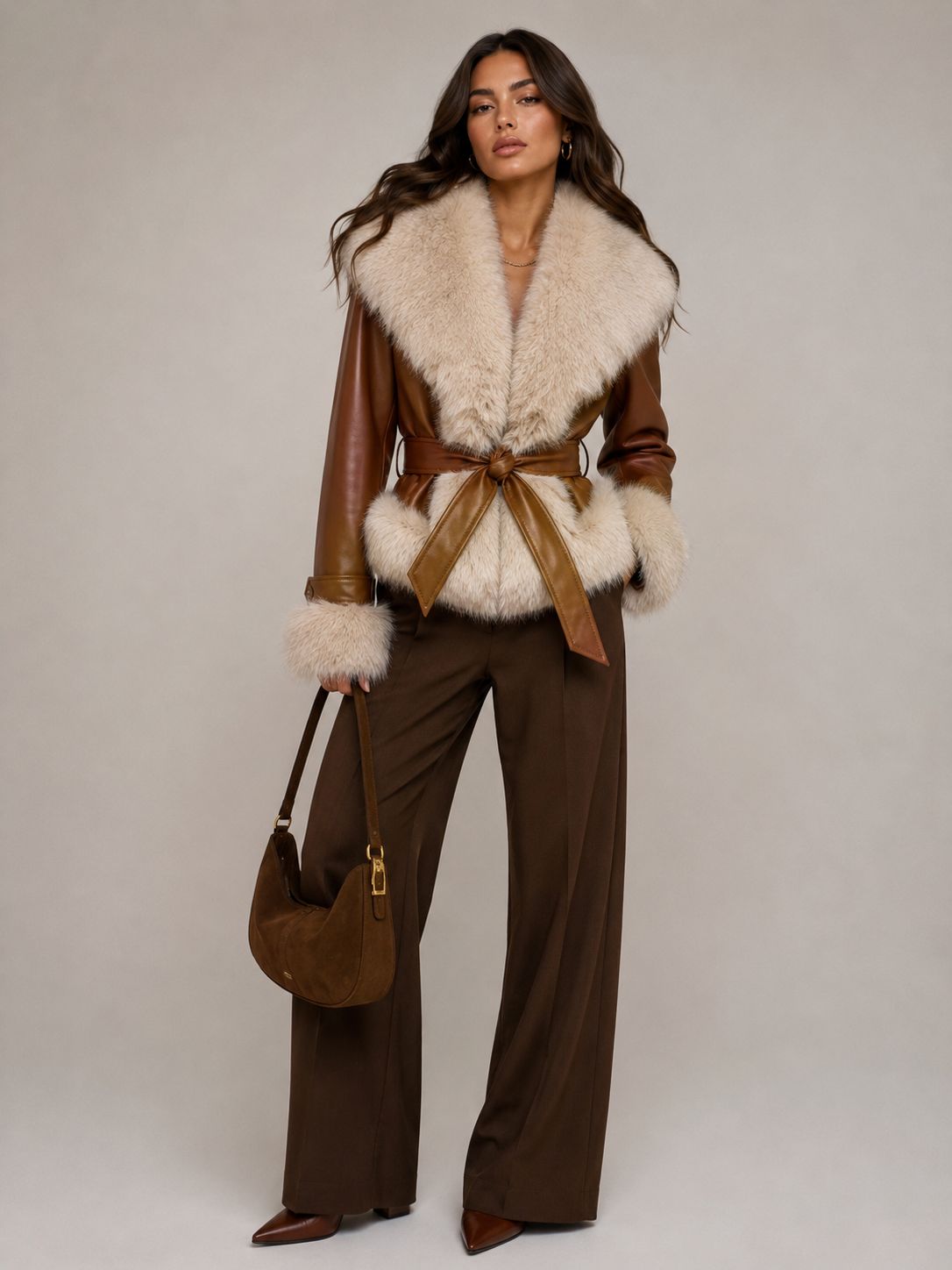 LJ0173: Midnight Luxe Faux Fur Trim